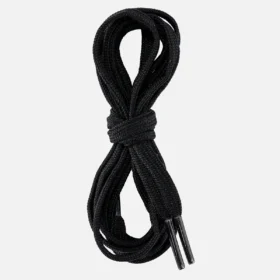 36-tums platt nylon-skosnöre, unisex, i svart nylon