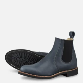 6-inch Chelsea-kortstövlor för dam i indigo Legacy-läder