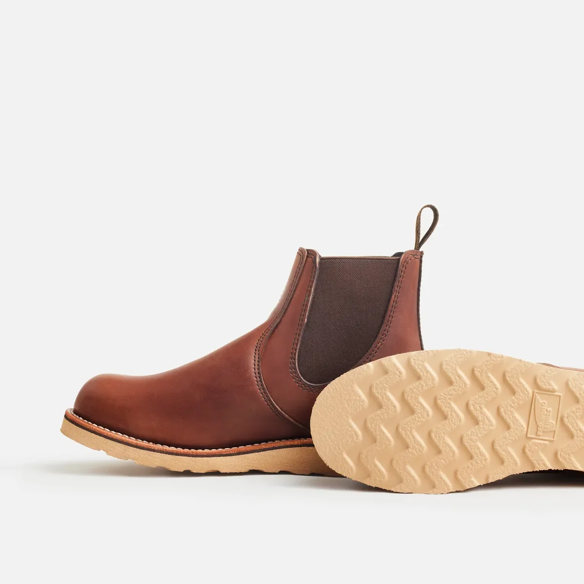Classic Chelsea 6-tums herrkänga i Amber Harness-läder