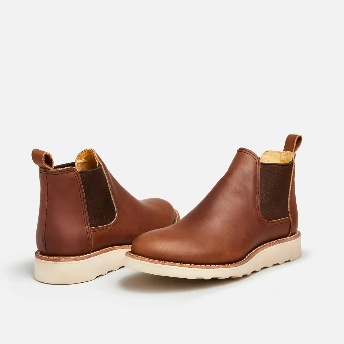Classic Chelsea – kort damstövl i Amber Harness-läder