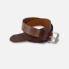 Classic Heritage-läderbälte för män i Copper Rough & Tough-läder