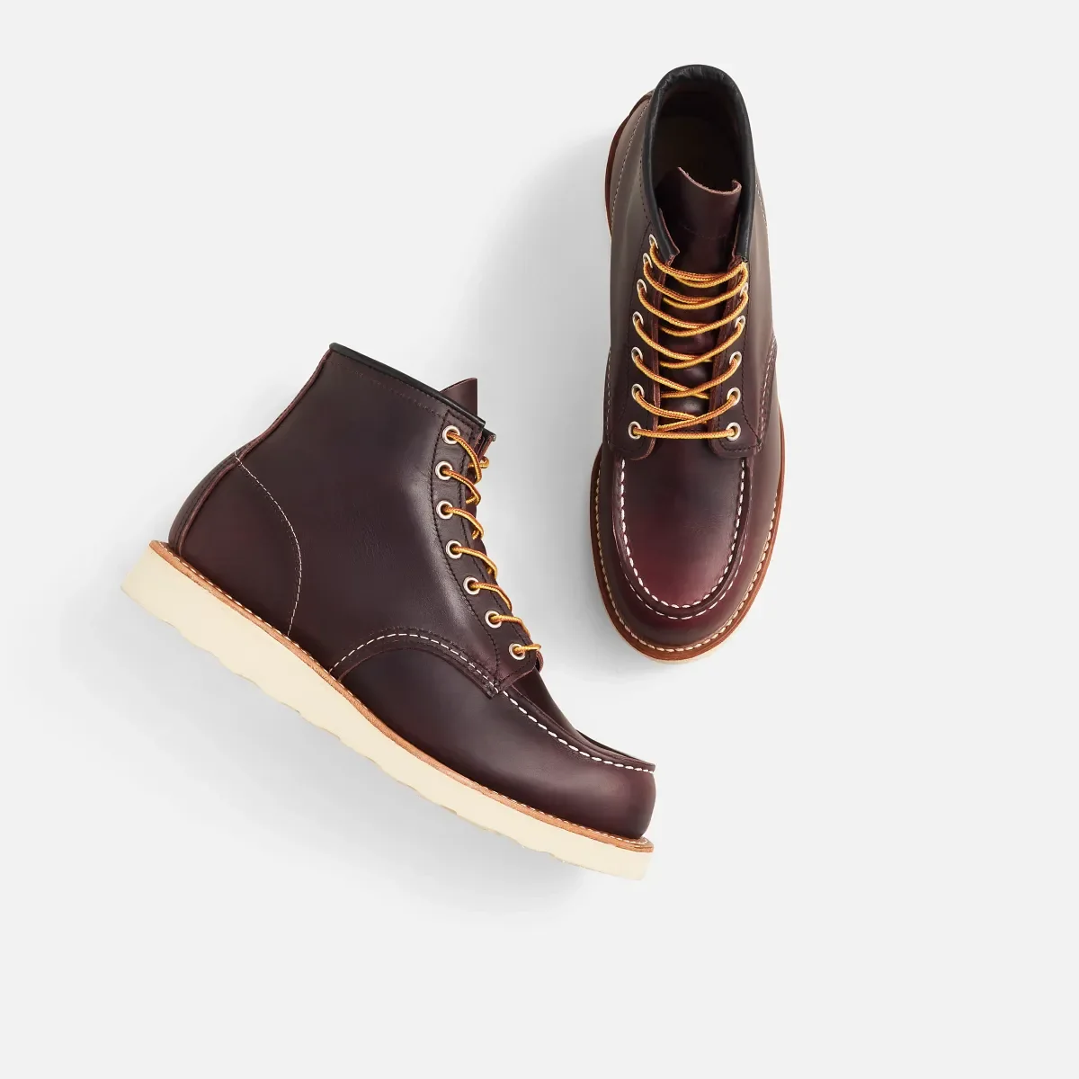 Classic Moc® 6-tums herrkänga i Black Cherry Excalibur-läder