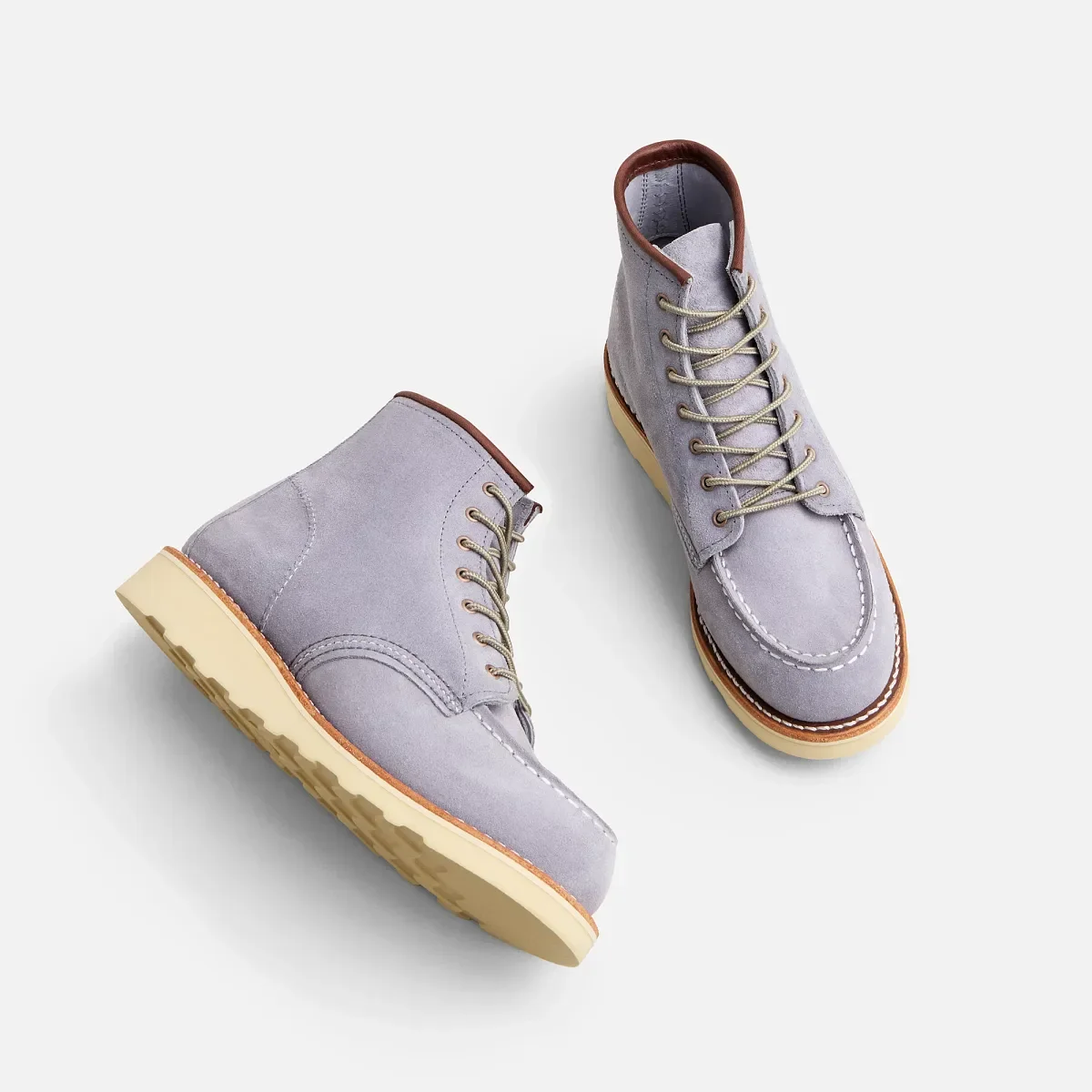 Classic Moc® damstövlar i Abilene-läder i färgen Dusty Lavender