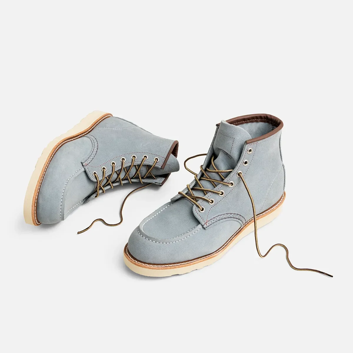 Classic Moc® Herrstövlar, 6 tum, i dammblått Abilene-läder