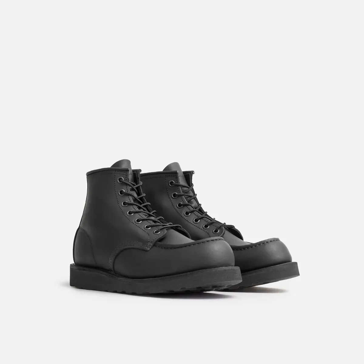 Classic Moc® Herrstövlar, 6 tum, i svart Harness-läder