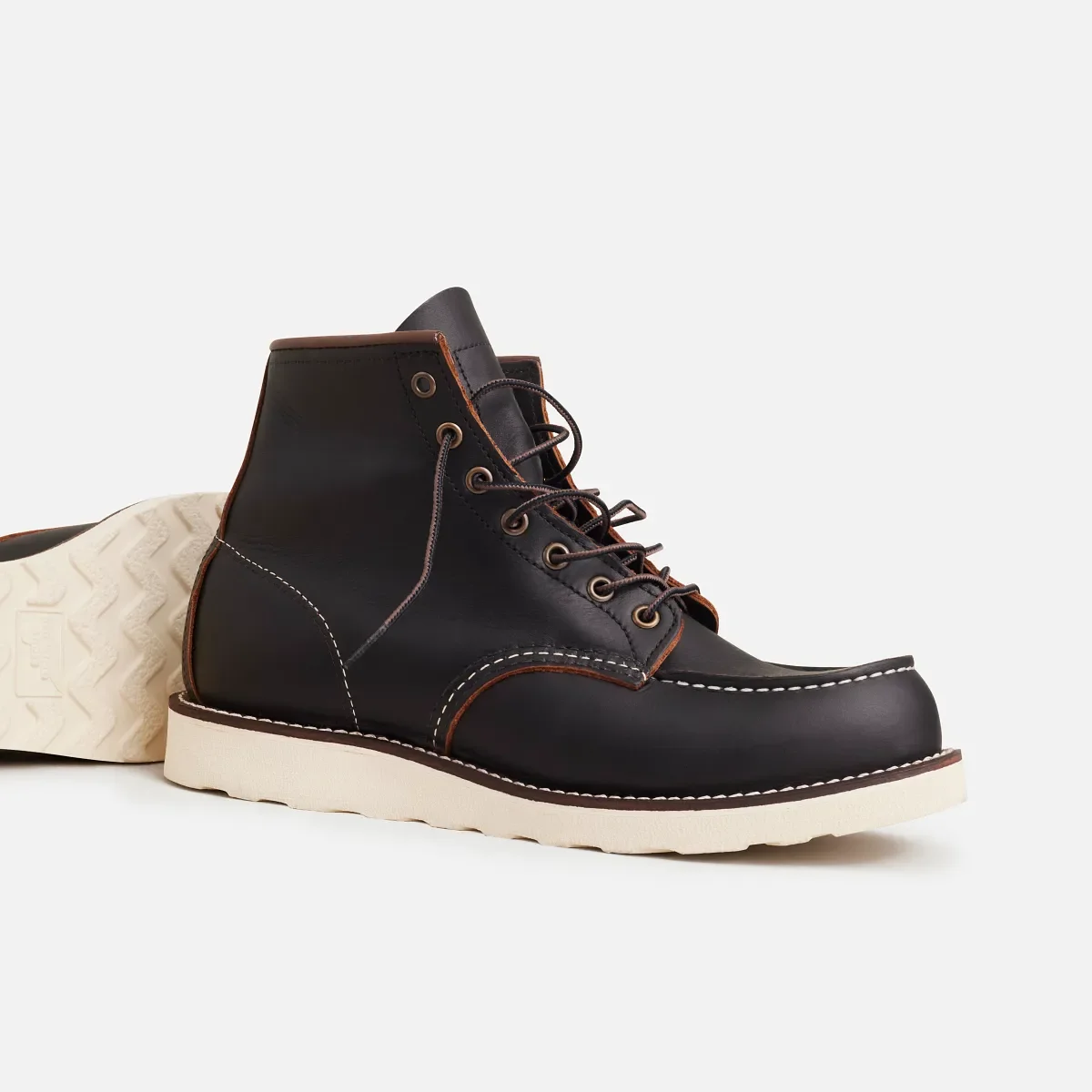 Classic Moc® herrstövlar, 6 tum, i svart Prairie-läder
