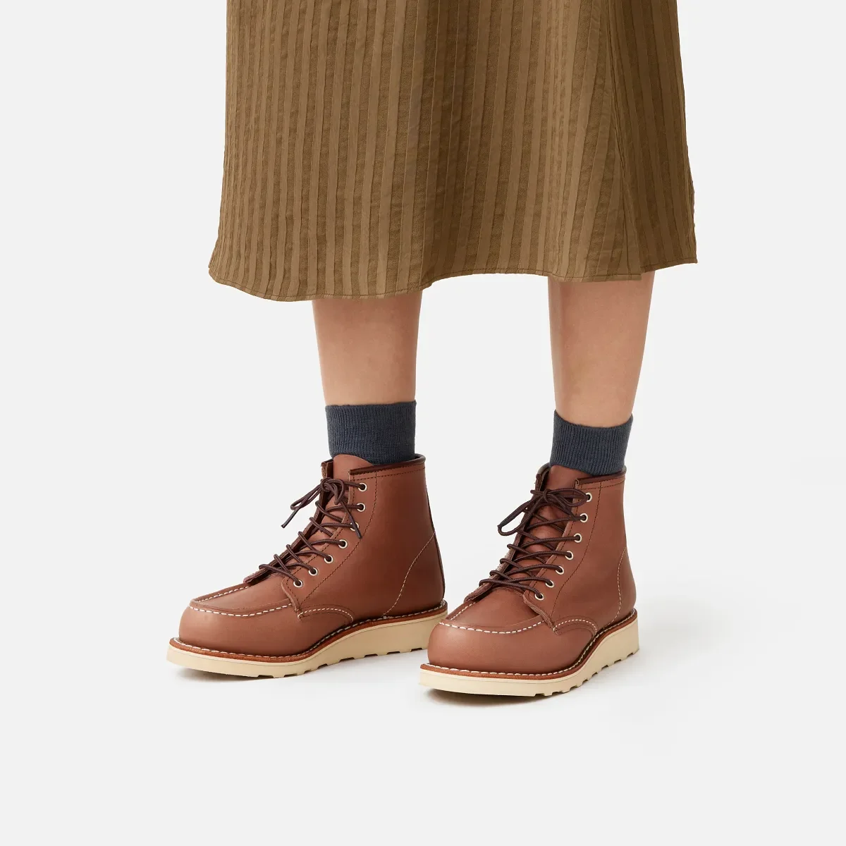Classic Moc® kort damstövl i Mocha Oro-iginal-läder