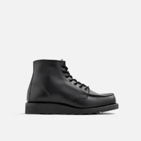 Classic Moc® korta damstövlar i svart Boundary-läder