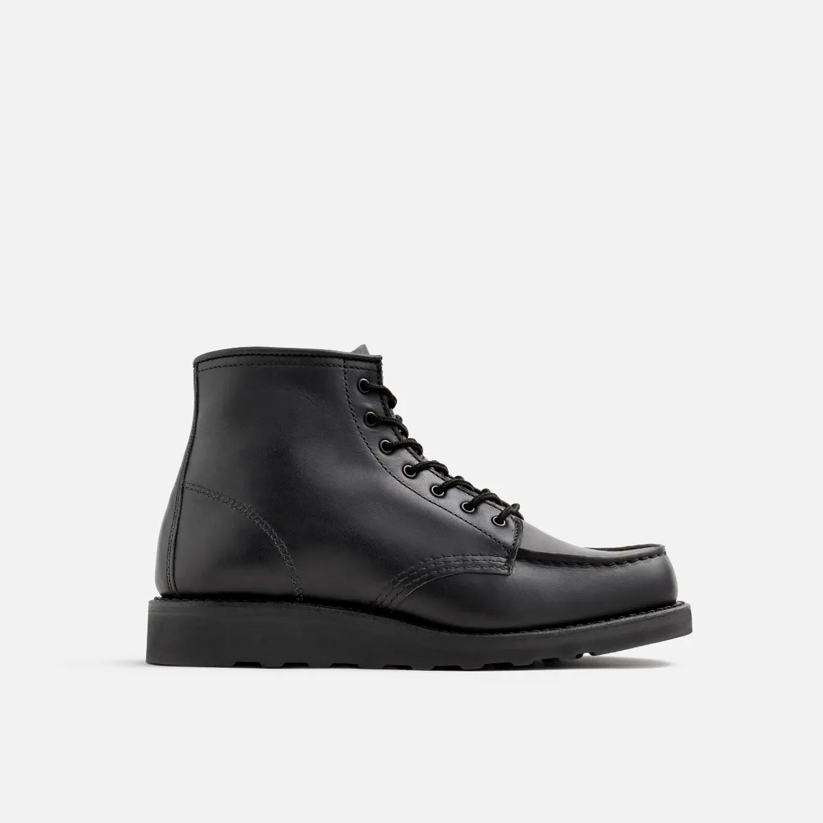 Classic Moc® korta damstövlar i svart Boundary-läder