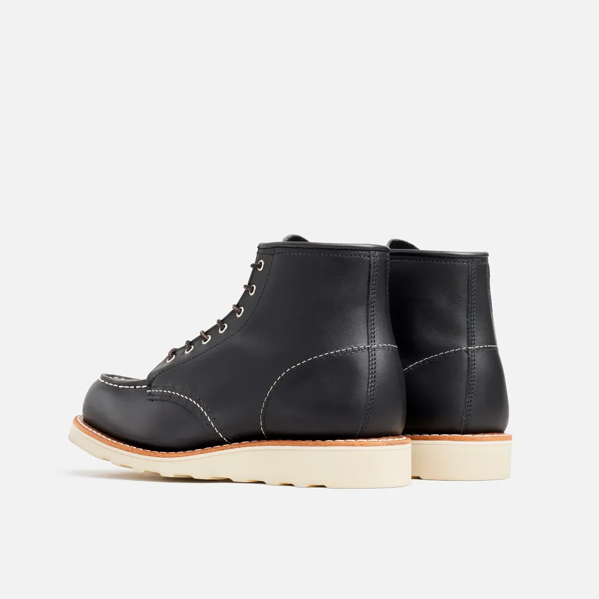 Classic Moc® korta damstövlar i svart Boundary-läder