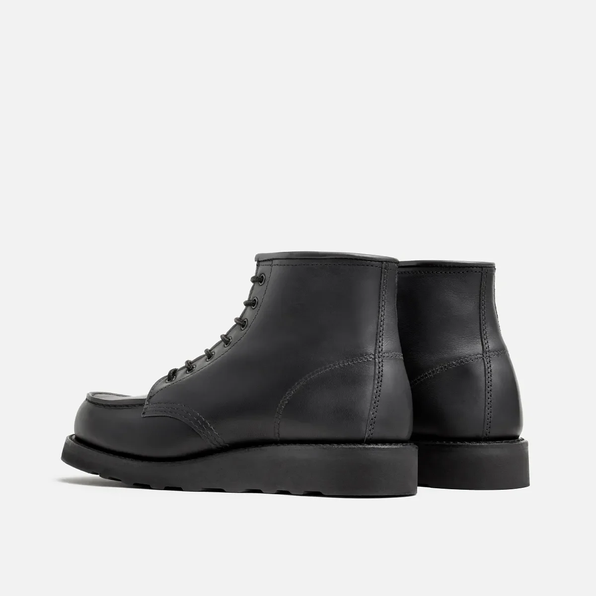 Classic Moc® korta damstövlar i svart Boundary-läder