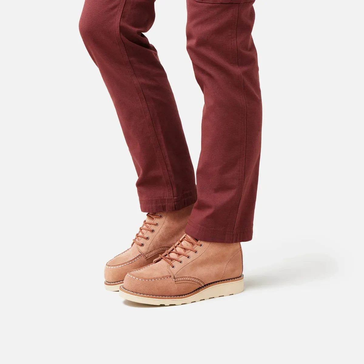 Classic Moc®-kortstövlar för dam i Abilene-läder i färgen Dusty Rose