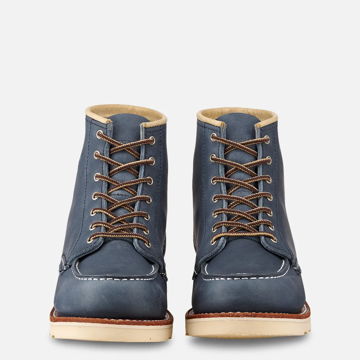 Classic Moc®-kortstövlar för dam i indigo Legacy-läder