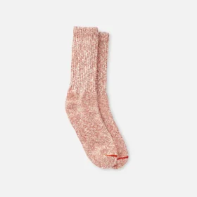 Cotton Blend Ragg Crew Unisex Ragg-strumpor i bomullsblandning i rost/vitt bomullsblandning