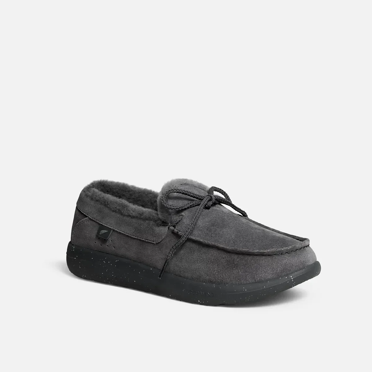 Drift herr-mocasin i grått mocka