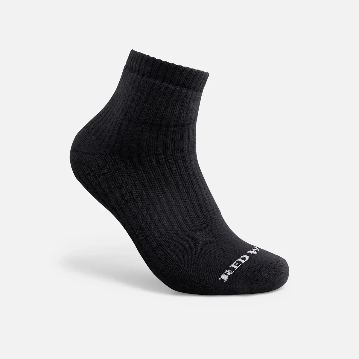 Everyday Arbete Medium Weight Quarter Crew Unisex-strumpor i bomullsblandning i svart