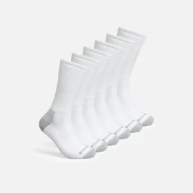 Everyday Work Medium Weight Crew – 6-pack unisex-strumpor i bomullsblandning, vita