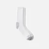 Everyday Work Medium Weight Crew Unisex-strumpor i bomullsblandning i vitt