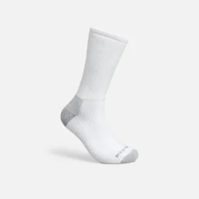 Everyday Work Medium Weight Crew Unisex-strumpor i bomullsblandning i vitt