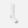 Everyday Work Medium Weight Over-the-Calf Unisex-strumpor i bomullsblandning som går över vaden, i vitt