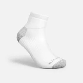 Everyday Work Medium Weight Quarter Crew – unisex-strumpor i bomullsblandning, vita