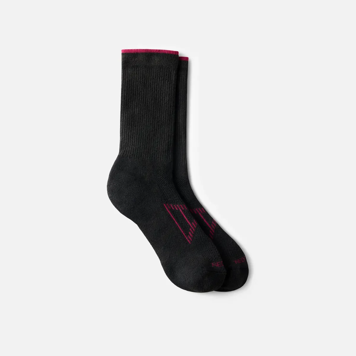 Högpresterande strumpor för kvinnor, lätta, i Crew-längd Unisex-strumpor i CoolMax®-blandning i svart