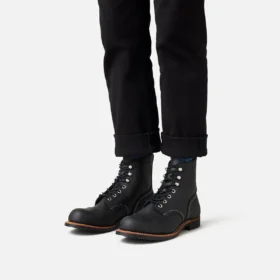 Iron Ranger® herrstövlar, 6 tum, i svart Harness-läder
