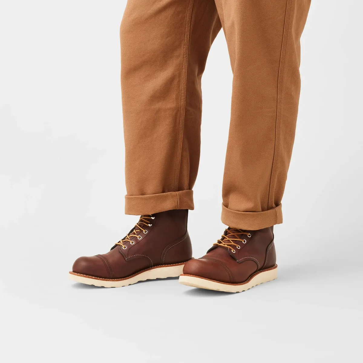 Iron Ranger® Traction Tred herrstövlar, 6 tum, i Amber Harness-läder