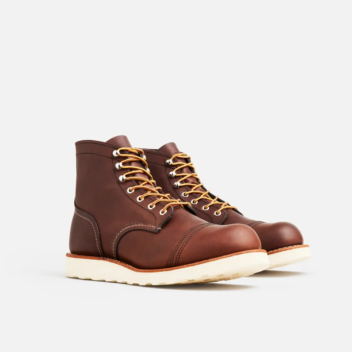 Iron Ranger® Traction Tred herrstövlar, 6 tum, i Amber Harness-läder