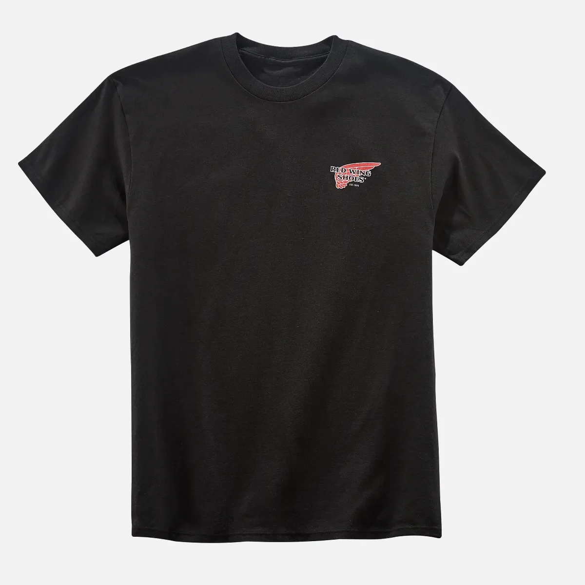 Klassisk logot-shirt, unisex-t-shirt i svart bomull