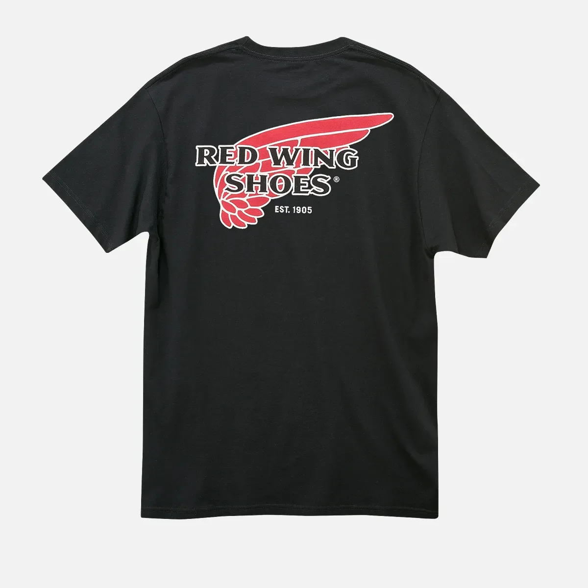 Klassisk logot-shirt, unisex-t-shirt i svart bomull