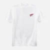 Klassisk logot-shirt, unisex-t-shirt i vitt, bomull