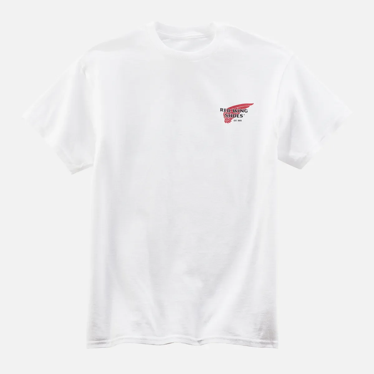 Klassisk logot-shirt, unisex-t-shirt i vitt, bomull