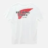 Klassisk logot-shirt, unisex-t-shirt i vitt, bomull