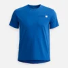 Kortärmad T-shirt med ficka – herr-T-shirt i djupblått