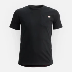Kortärmad T-shirt med ficka – Herr-T-shirt med korta ärmar i svart