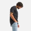 Kortärmad T-shirt med ficka – Herr-T-shirt med korta ärmar i svart