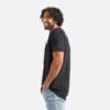 Kortärmad T-shirt med ficka – Herr-T-shirt med korta ärmar i svart