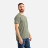 Kortärmad T-shirt med ficka Kortärmad T-shirt för herr i olivgrönt