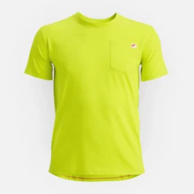 Kortärmad T-shirt med ficka Kortärmad T-shirt för män i ljusgrönt