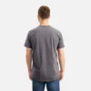 Kortärmad T-shirt med vinge – Herr-T-shirt med korta ärmar i mörkgrått