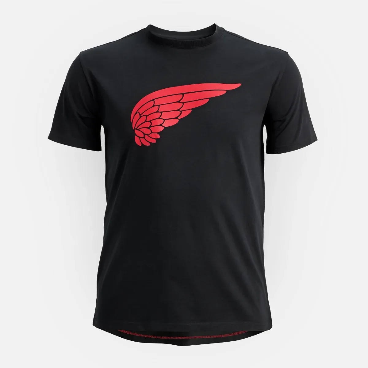 Kortärmad Wing-T-shirt, herr, i svart