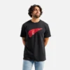 Kortärmad Wing-T-shirt, herr, i svart