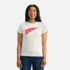Kortärmad Wing-T-shirt Kortärmad T-shirt för dam i vitt