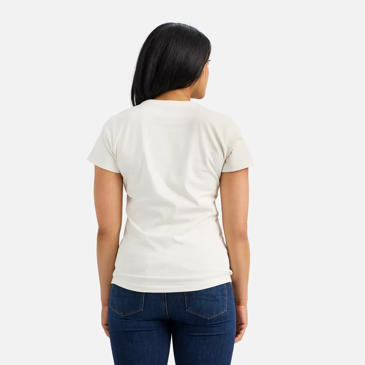 Kortärmad Wing-T-shirt Kortärmad T-shirt för dam i vitt