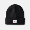 Logo Knit Beanie Hat – Unisex-stickad mössa i svart