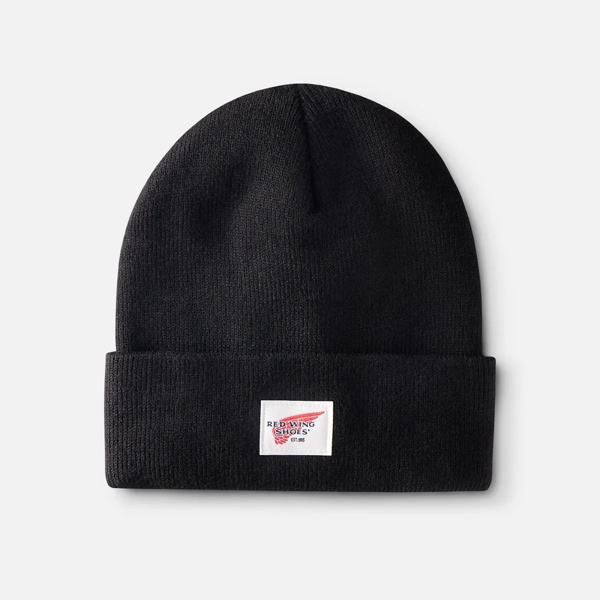 Logo Knit Beanie Hat – Unisex-stickad mössa i svart