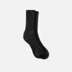 Performance Work Medium Weight Crew – unisex-strumpor i akrylblandning i svart