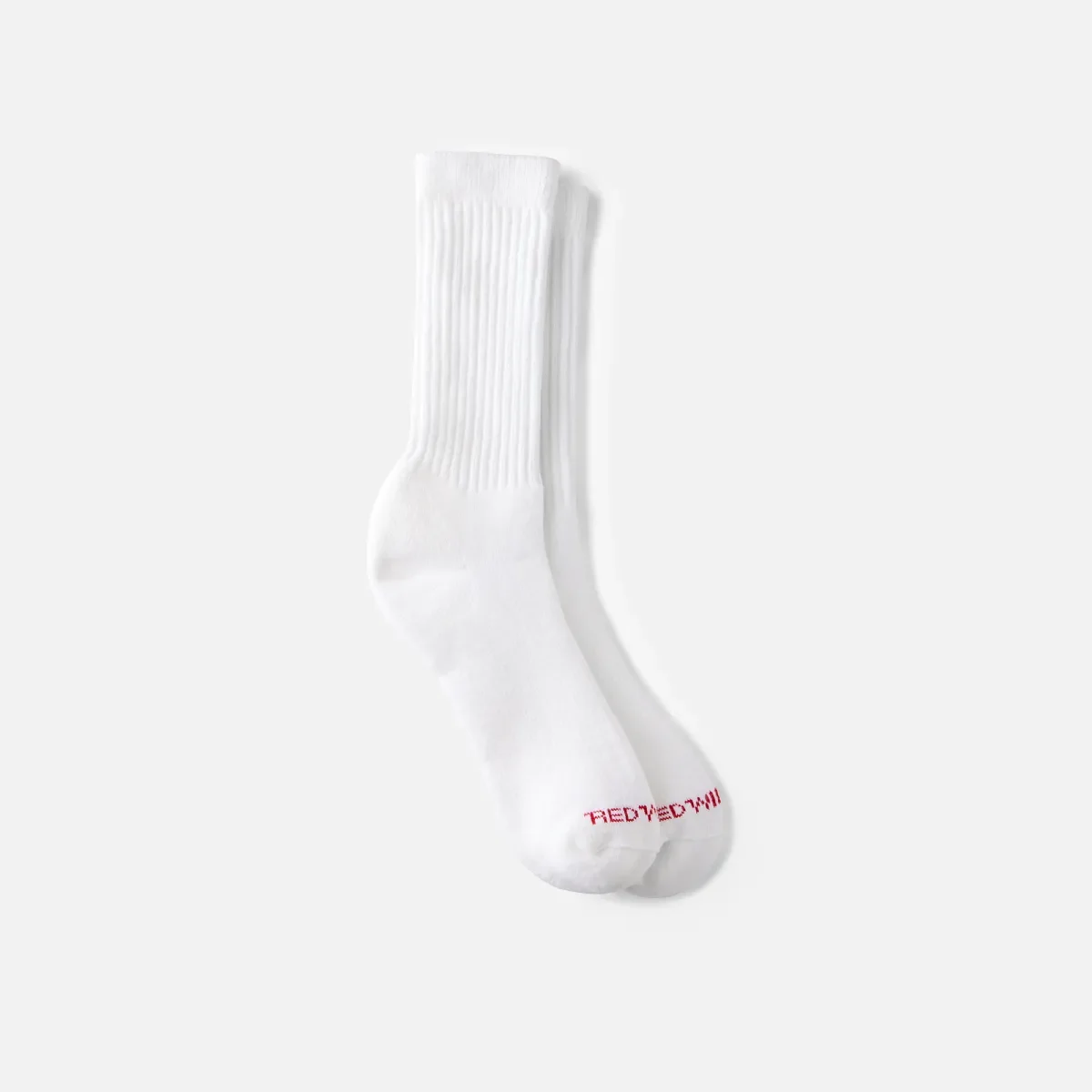 Performance Work Medium Weight Crew Unisex-strumpor i akrylblandning, vita