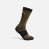 Premium Safety Light Weight Crew Unisex-strumpa i merinoullsblandning, brun